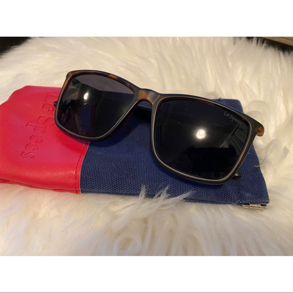 Le Specs Matte Tortoise Sunglasses